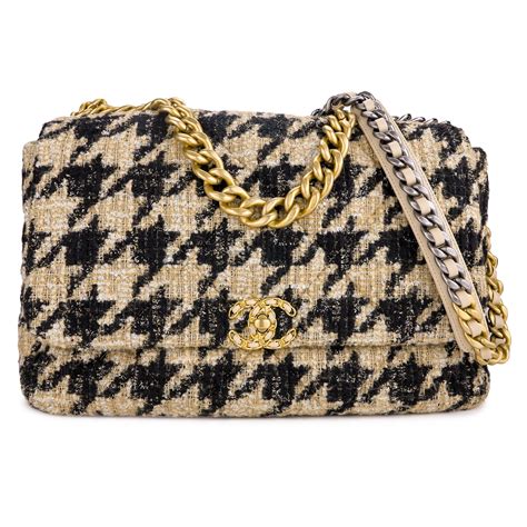 chanel 19 tweed beige|chanel handbags canada.